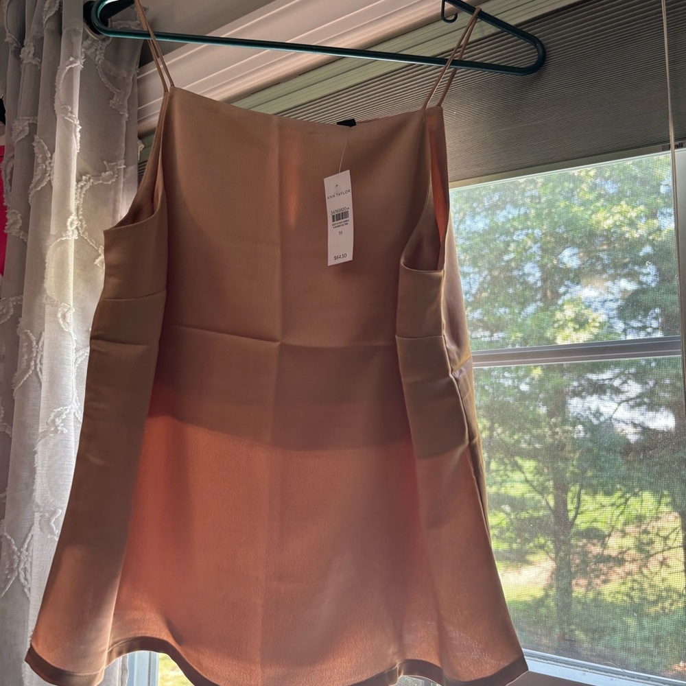 Ann Taylor Size Medium Tan/Gold Top